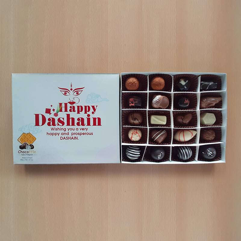 Belgium Truffles with Dashain Greetings (20 pcs)