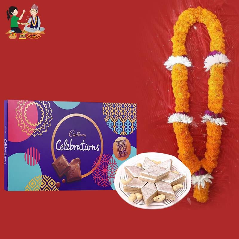 Cadbury Celebrations with Kaju Barfi and Sayapatri Mala