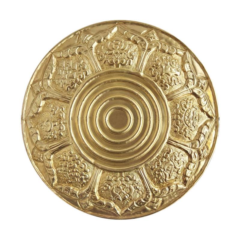 Brass Mandapa Mandala (Diameter 29.5 cm)