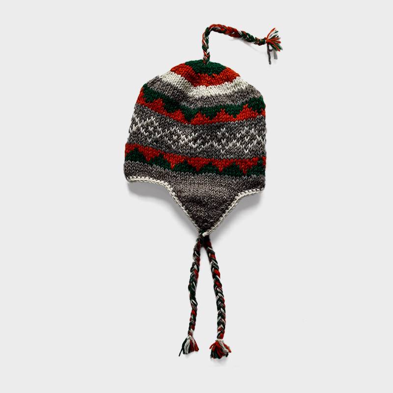 Warm Wool Earflap Hat - Fleece Lined (WEH-1-7)