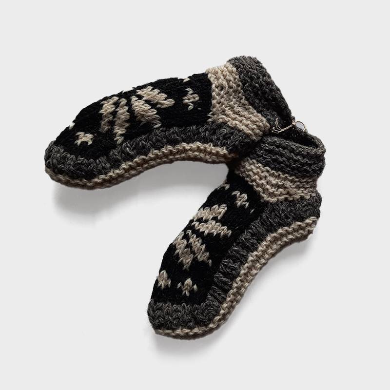 Hand Knit Wool Socks - Fleece Lined (HWS-1-2)