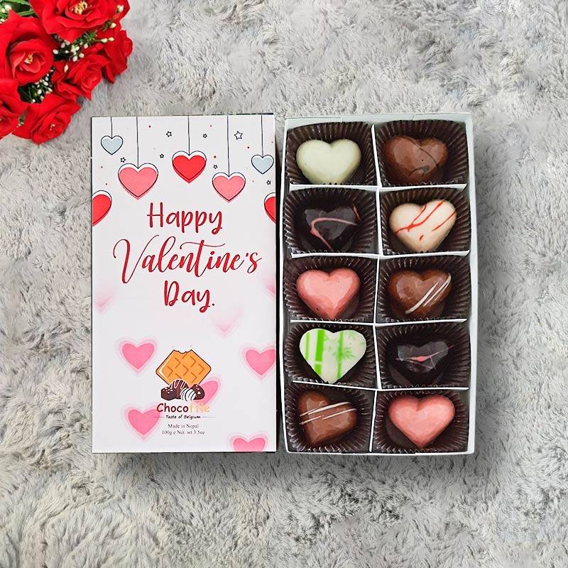 Valentine's Day Assorted Belgian Truffles (10 pcs)