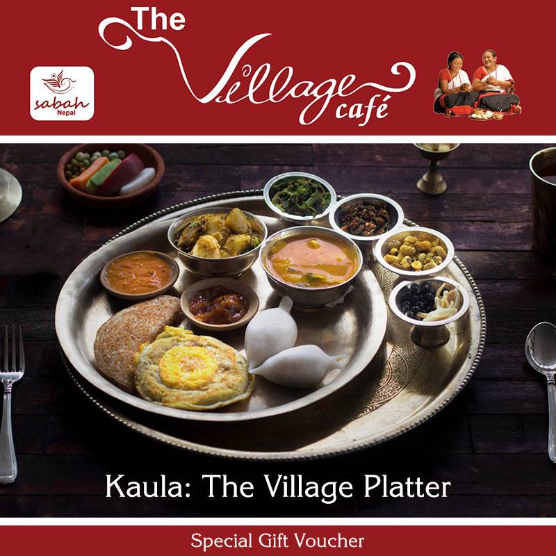 Kaula: The Village Platter - Dine-in Voucher for Two at The Village Cafe