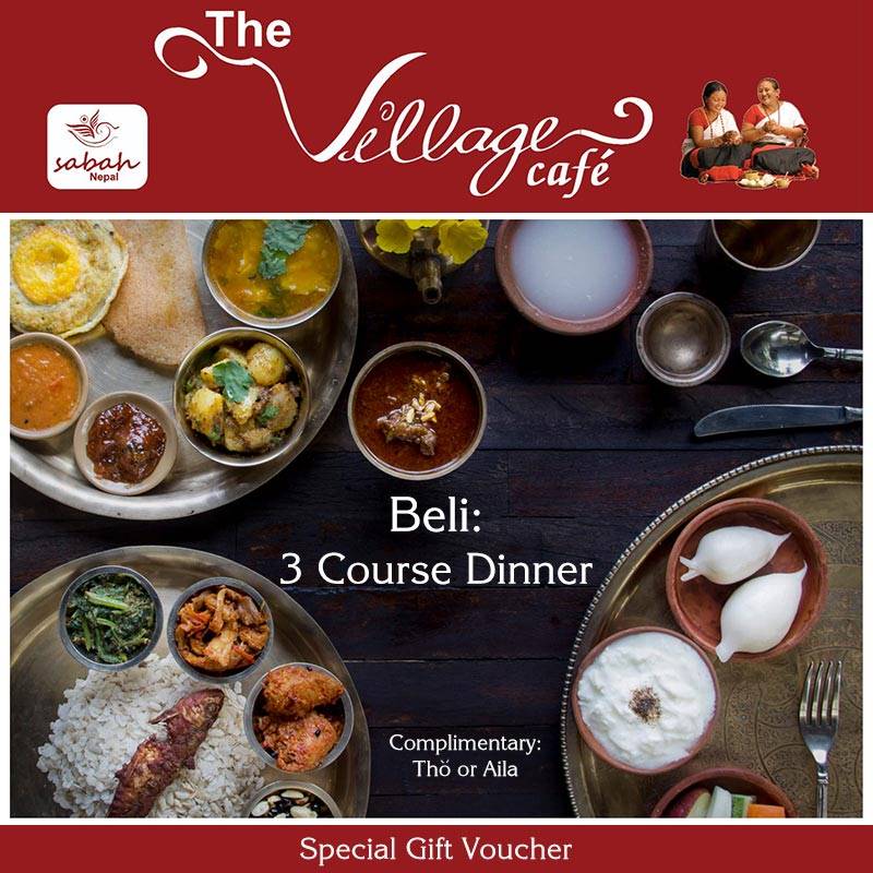 Beli - 3 Course Dinner - Dine-in Voucher for Two at The Village Cafe