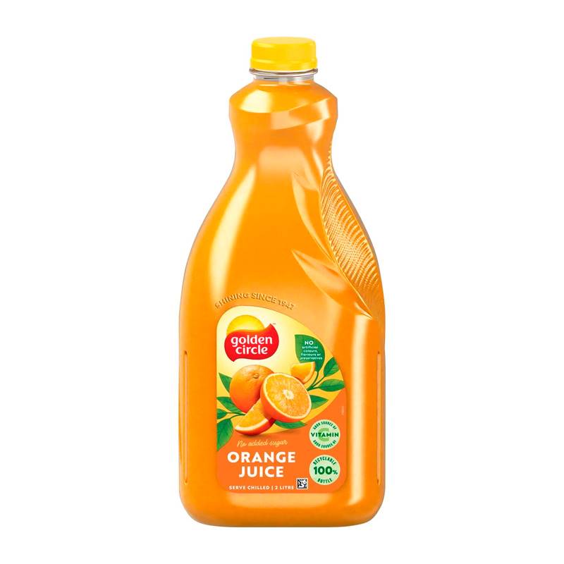 Golden Circle Orange Juice - No Added Sugar (2 L)