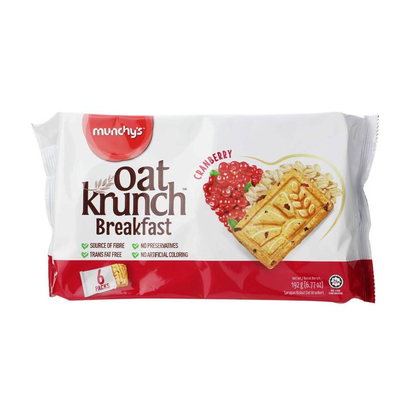Munchy's Oat Krunch Breakfast Cranberry Biscuits (192 g)