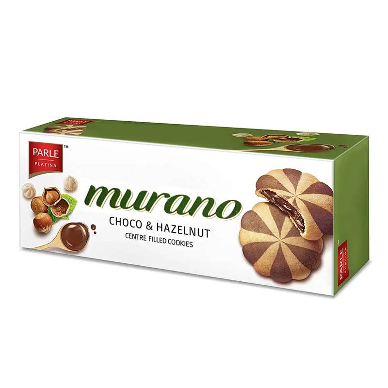 Parle Murano Choco & Hazelnut Center Filled Cookies (60 g)