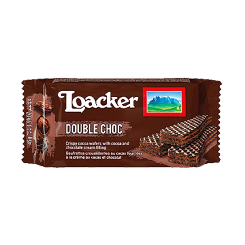 Loacker Classic Double Choc Chocolate Cream Wafer (90 g)