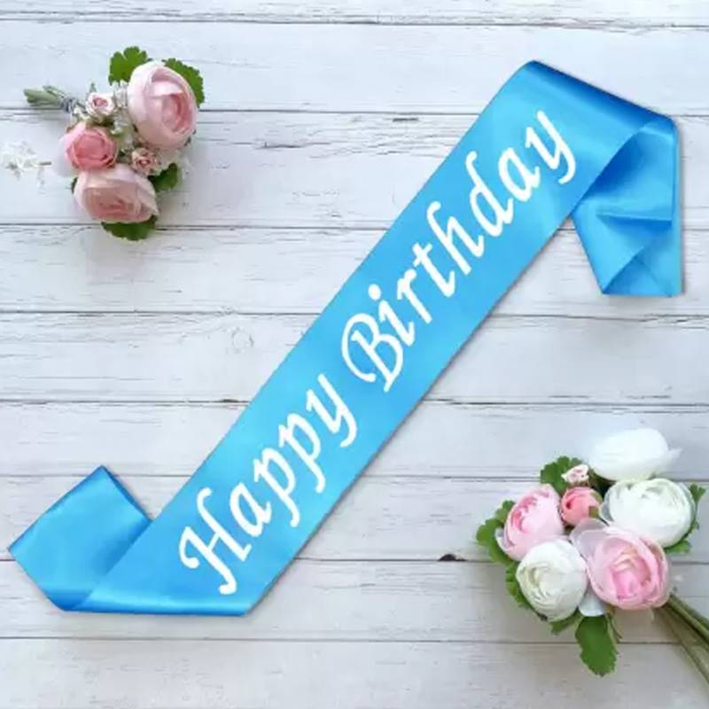 Blue Birthday Sash - Type B