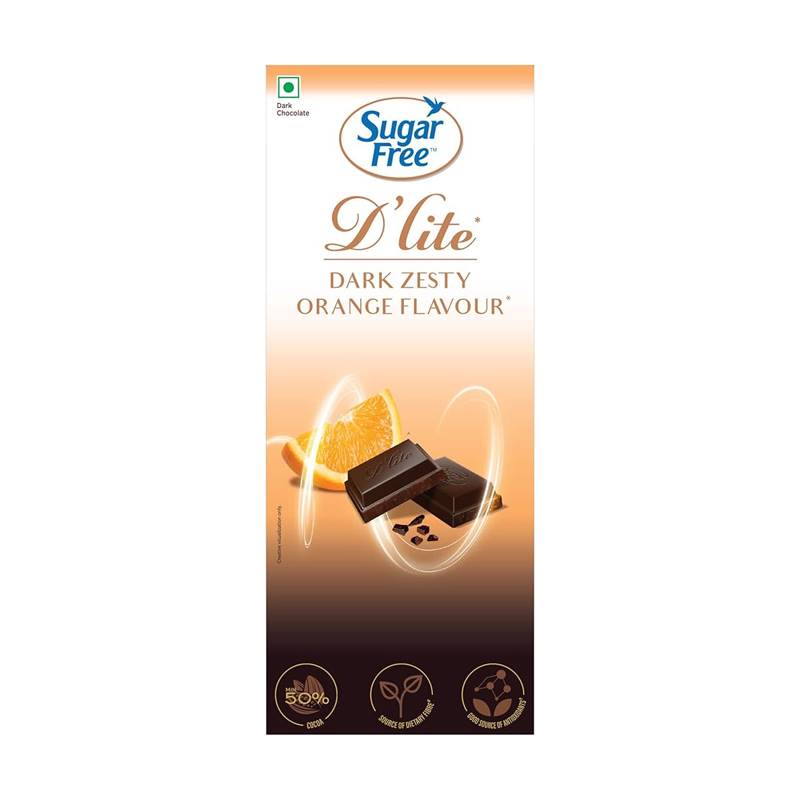 Sugarfree D'lite Zesty Orange Flavour - 50% Dark (80 g)