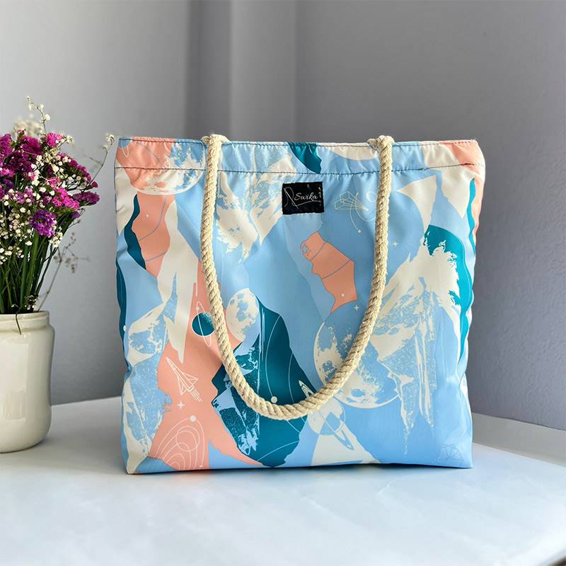 Galaxy Summer Tote Bag by Swika