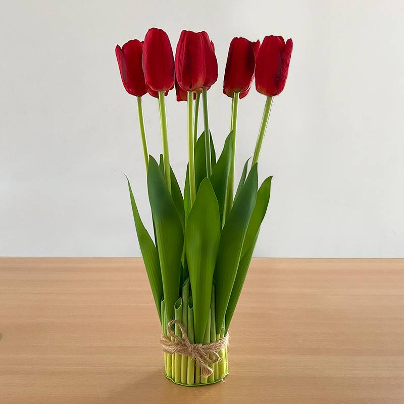 Red Artificial Tulips – Bunch of 10