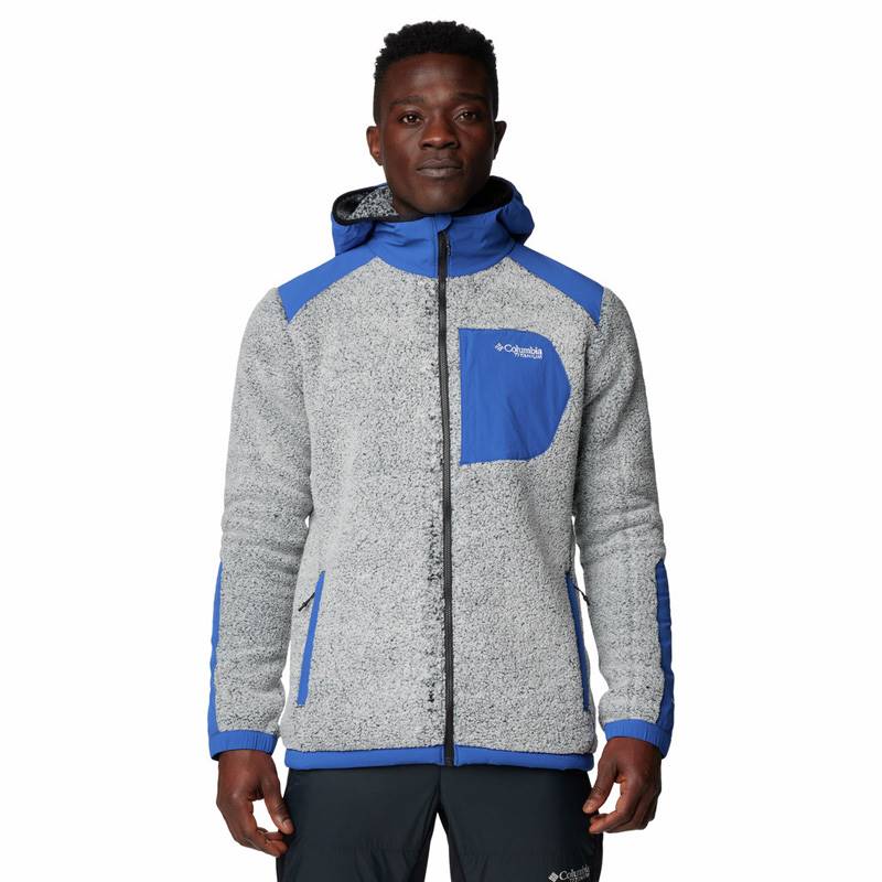 Columbia Sportswear Arctic Crest™ Sherpa Full Zip for Men (L) - Mountain Blue, White