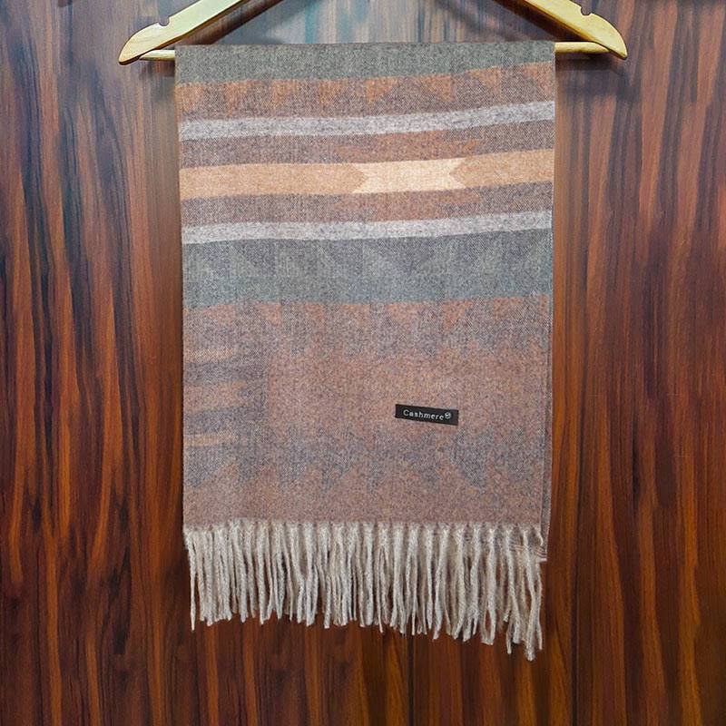 Cashmere Shawl with Contemporary Patterns 1-08