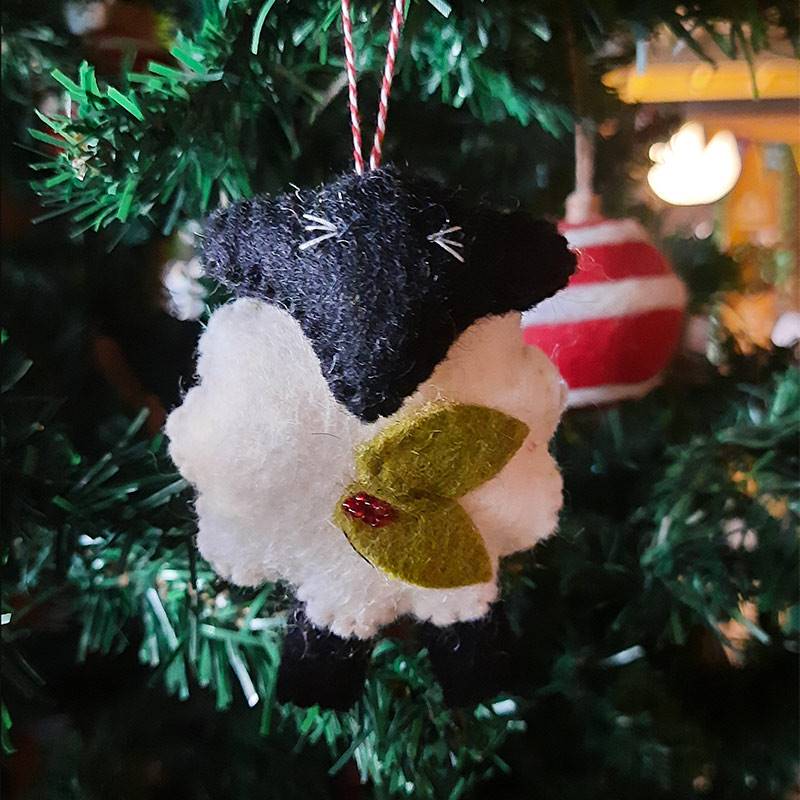 Felt Blackface Sheep Christmas Decoration