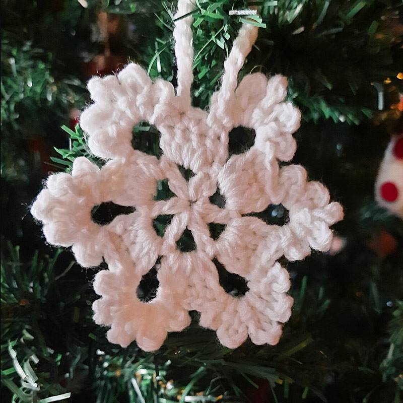 Felt Snow Flake Christmas Decoration - Type B