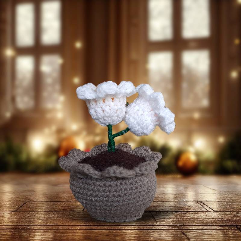 Crochet Potted Water Lilies