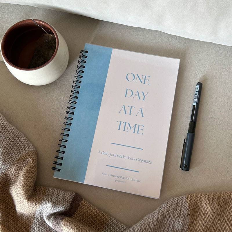 One Day at a Time Journal Blue - by Lets Organize