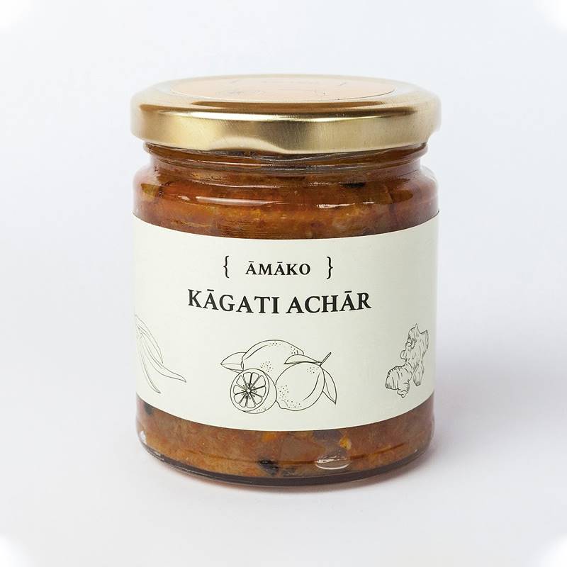 Āmako Kagati Achar (Lime Pickle) (200 g)