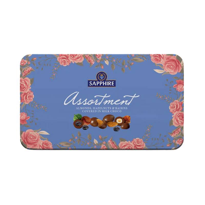 Sapphire Assortment - Almonds, Raisins, Hazelnuts covered in Milk Chocolate (175 g)
