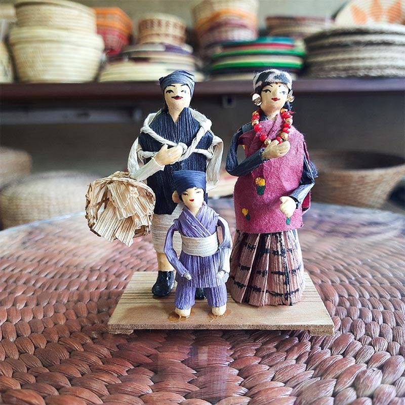 Gurung Family Corn Husk Dolls