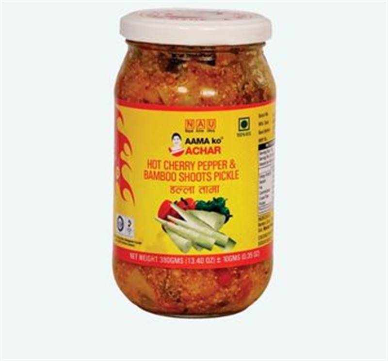 Aama ko Achar Hot Cherry Pepper & Bamboo Shoot (380 g)