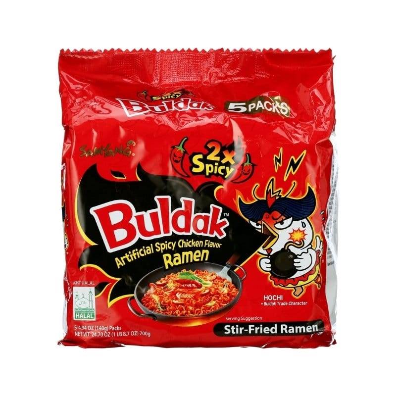 Samyang Buldak Habanero Lime Hot Chicken Flavour Ramen - 5 Packets (675 g)