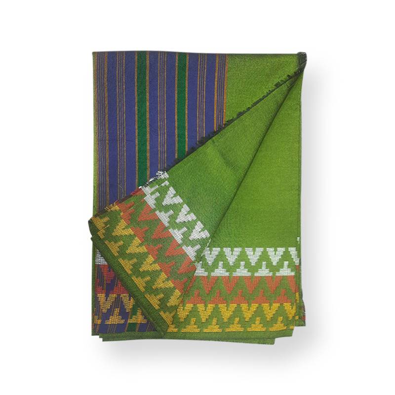 Golden Green Terathume Dhaka Sari