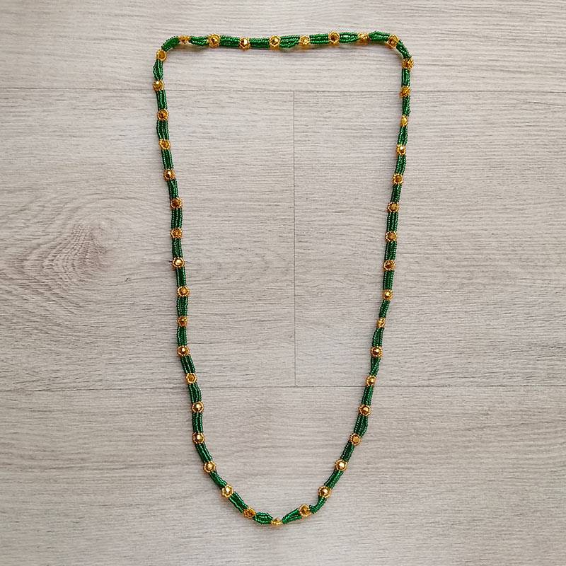 Dark Green and Gold Traditional Potey Necklace