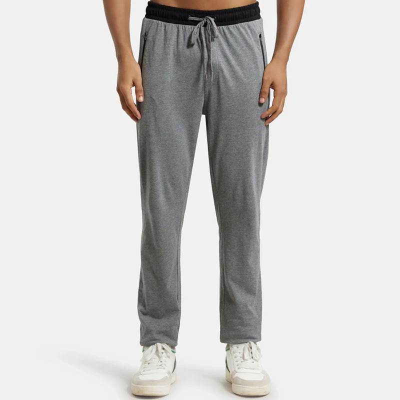 Jockey Track Pants - Grey Melange & Black #9510