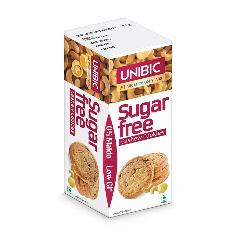 Unibic Cashew Cookies (No Sugar Added) (75g)