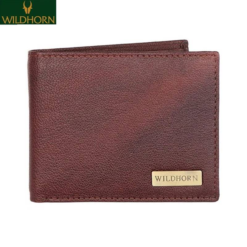 WILDHORN Nepal Brown Men's Genuine Leather RFID protected Wallet (WH2071 B.Brown)