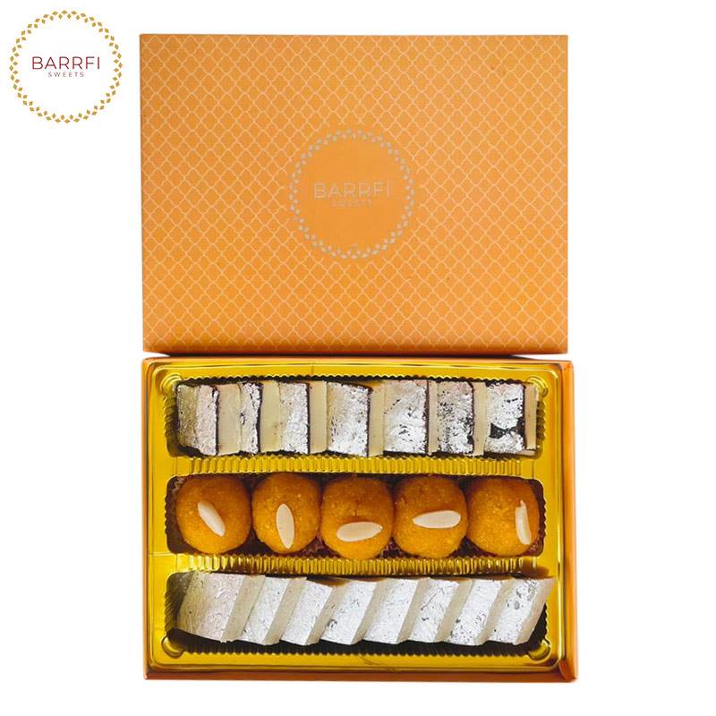 3 Line Mix Sweet Box (500 g) from Barrfi Sweets