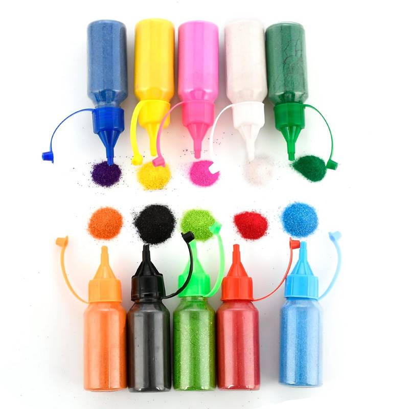 10 Sand Rangoli Tubes (approx. 85 g each)