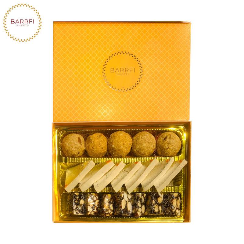 Sugarfree 3 Line Mix Sweet Box (500 g) from Barrfi Sweets