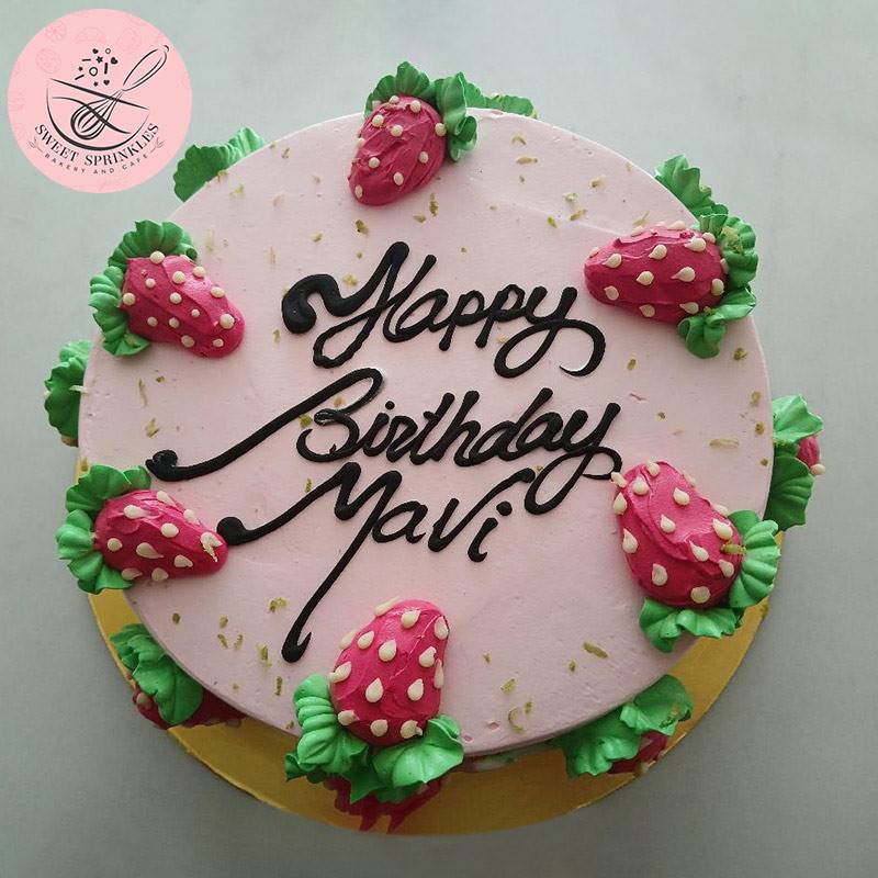 Strawberry Cake (1 lb) by Sweet Sprinkles