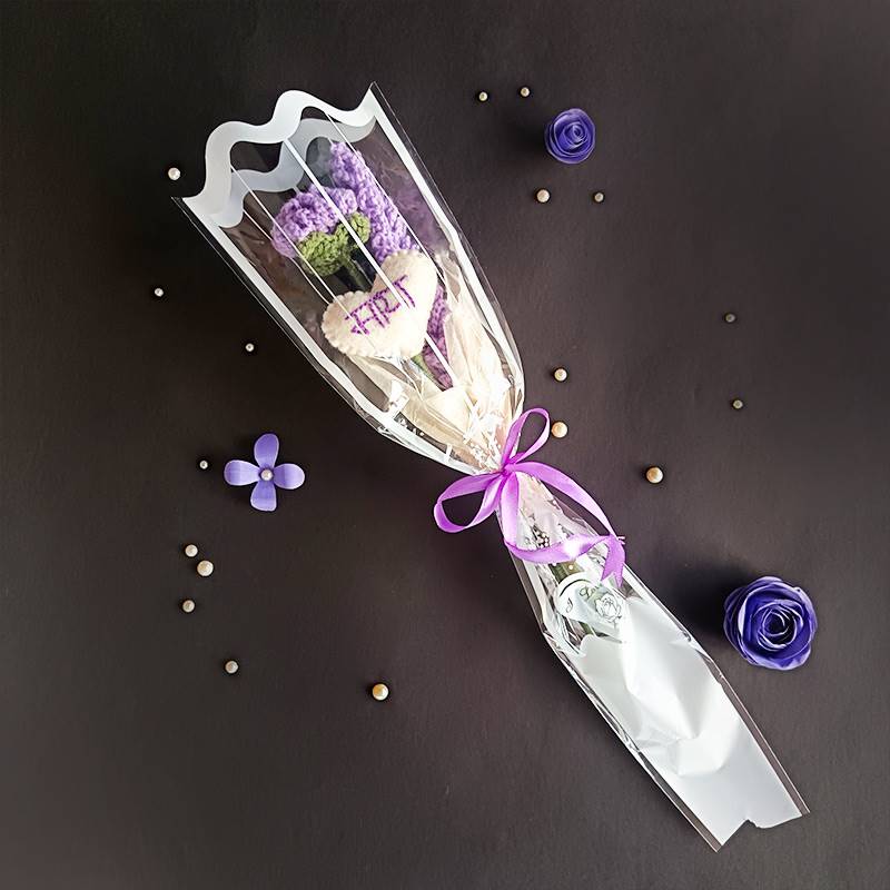 Lavender Floral Maya Crochet Flower