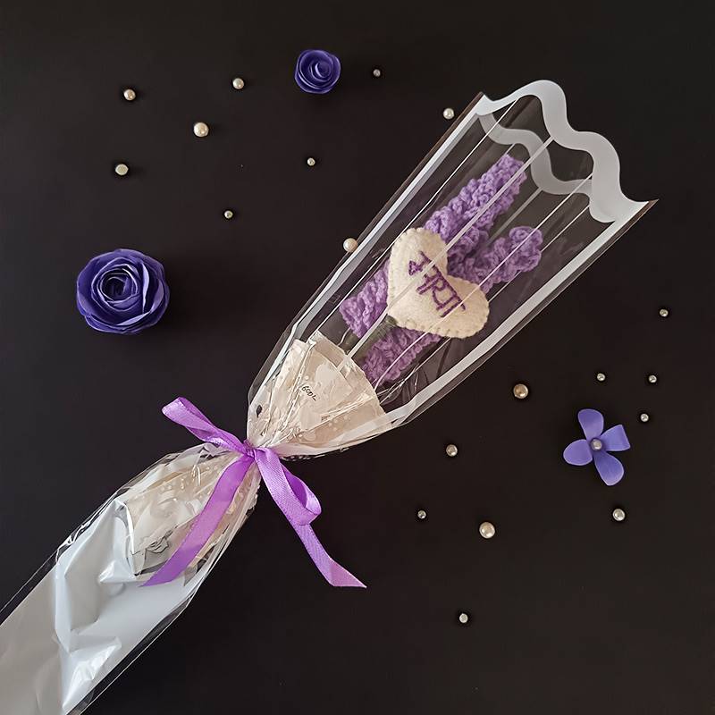 Purple Floral Maya Crochet Flower