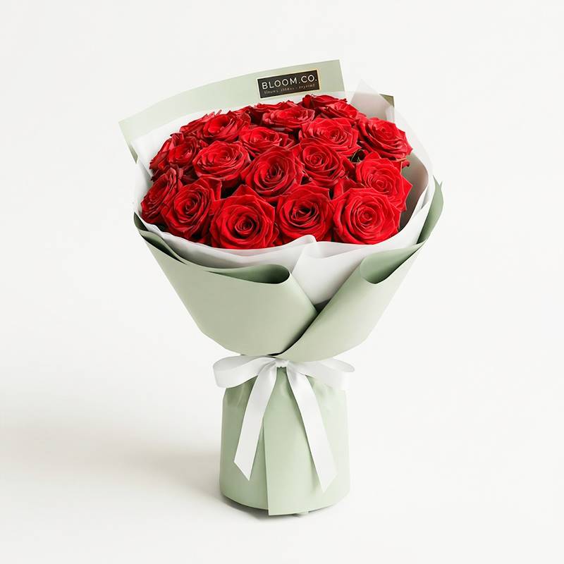 Classic Scarlet Rose Bouquet from Bloom.co