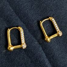 Gold-polished Lilac Hoops by Collection de Euphoria