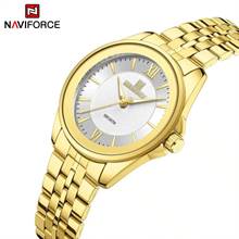 NaviForce Women’s Watch NF5067 – White / Golden