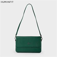 New Premium Leather Shoulder Side Bag for Women by Humanfit (#1532) - Green