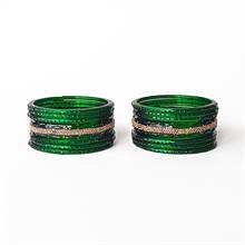 Sacred Harmony Glass Bangles Set