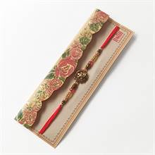 Antique Floral Ganesha Rakhi
