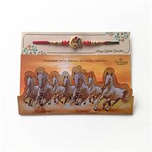 Ganesha with Seven Horses Prosperity Rakhi