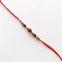 Premium Rudraksha Pearl Designer Rakhi