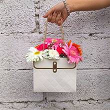 Gerbera & Carnations Medley in Paper Tote