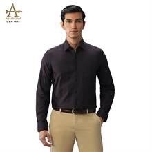 Arrow Men’s Dark Maroon Checkered Slim Fit Formal Shirt (ARAJSH0452)