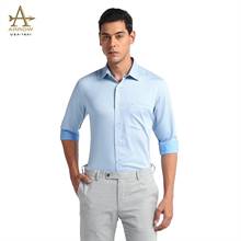 Arrow Men’s Light Blue Striped Regular Fit Formal Shirt (ARAHSH0125)