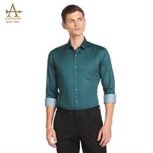 Arrow Men’s Dark Green Printed Regular Fit Formal Shirt (ARAFSH0663)